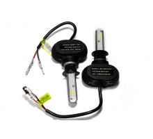Комплект LED ламп HeadLight S1 H3 6000K 4000lm з радіатором