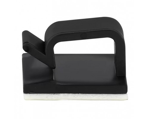 Органайзер фіксатор кабелю Captain тримач для дроту самоклейний 3M XM 20 шт Чорний (hub_3jng3f)