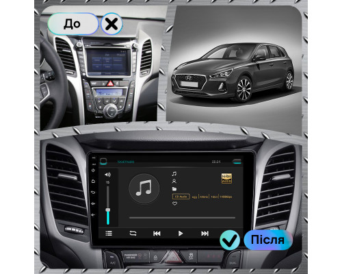 Штатна магнітола Lesko 9" Hyundai i30 III 2017-2018 6/128Gb 4G Wi-Fi GPS Top (7522-46297) Штатна магнітола Lesko 9" Hyundai i30 III 2017-2018 6/128Gb 4G Wi-Fi GPS Top (7522-46297)