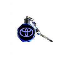 Брелок автомобільний на ключі Тойота GF авто брелок з логотипом Toyota з підсвічуванням (2324211)