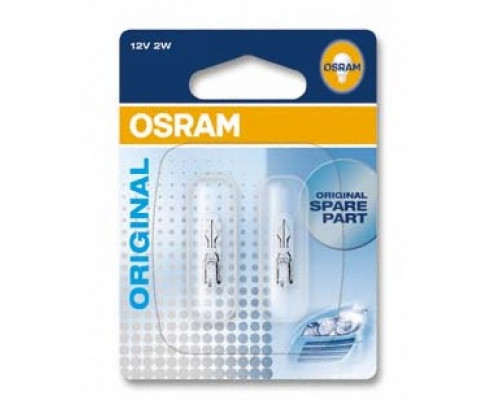 Автолампа ук. OSRAM 2722-02B W2W 12V W2x4.6D 10X2 Blister Автолампа ук. OSRAM 2722-02B W2W 12V W2x4.6D 10X2 Blister