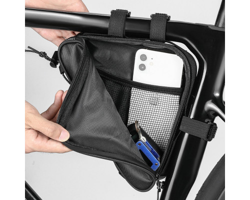 Сумка велосипедна West Biking YP0707387 23,5х5,5 см Чорний 13360-85820