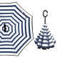 Механічна парасолька навпаки Up-Brella Синьо-білі (2907-13264)