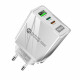 Зарядний пристрій Mirrow USB 2-Type-C Super Charge/Quick Charge 3.0 PD 58W White (FR050841)
