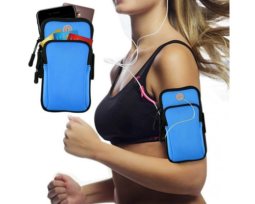 Сумка - чохол на руку JEEF з 2 кишенями Синій (57543563)