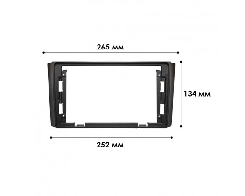 Перехідна рамка 9" Lesko для Ssang Yong Rexton 2007-2012 (7284) Перехідна рамка 9" Lesko для Ssang Yong Rexton 2007-2012 (7284)