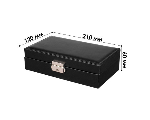Скринька для прикрас Casegrace SP-01155 21х12 см Black 13161-83886