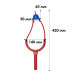 Рибальська рогатка для підгодовування Toply DG01 Red