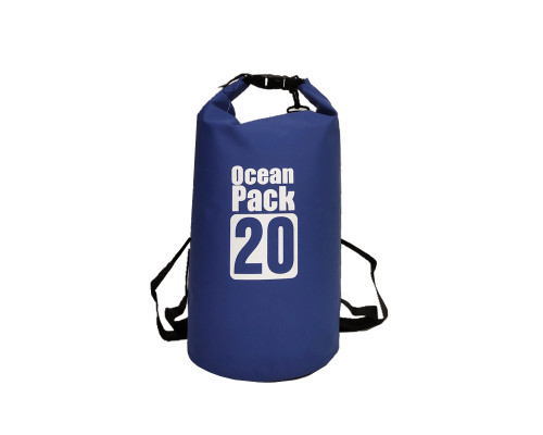 Водонепроникна сумка гермомішок рюкзак з шлейкою на плече Ocean Pack 20 л Blue (5535821539) Водонепроникна сумка гермомішок рюкзак з шлейкою на плече Ocean Pack 20 л Blue (5535821539)