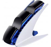 Зарядка для джойстика PS 5 Dobe Станція для PlayStation 5 PS 5 DualSense dualsense edge на 2 геймпади Білий