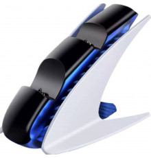Зарядка для джойстика PS 5 Dobe Станція для PlayStation 5 PS 5 DualSense dualsense edge на 2 геймпади Білий