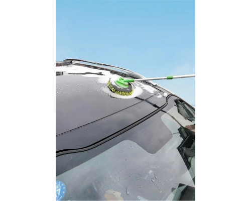 Щітка швабра Psheko з телескопічною ручкою для миття авто Зелена (К3050615)