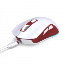 Миша бездротова HXSJ Т28 з акумулятором та RGB підсвічуванням 2,4G+Bluetooth Red