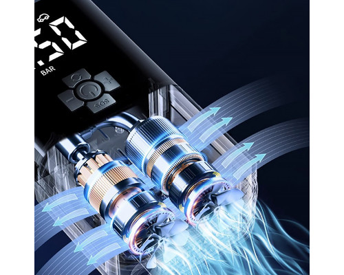 Портативний автомобільний компресор HELLO LEIBOO CQB-008-04