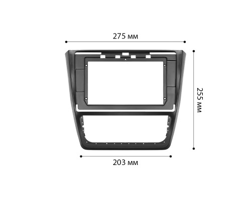 Перехідна рамка No Brand Skoda Octavia 2004-2014 р F-6502 Black (6529-22642) Перехідна рамка No Brand Skoda Octavia 2004-2014 р F-6502 Black (6529-22642)