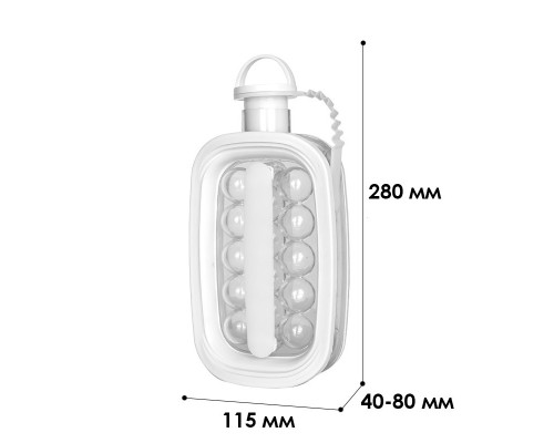 Силікона форма для льоду 14 кубиків Cool Home ICE Tray White Силікона форма для льоду 14 кубиків Cool Home ICE Tray White