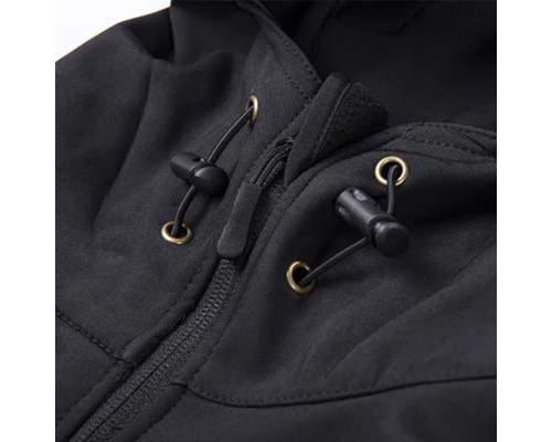 Тактична куртка Soft Shell No Brand A001 XL Чорний (4255-12321)