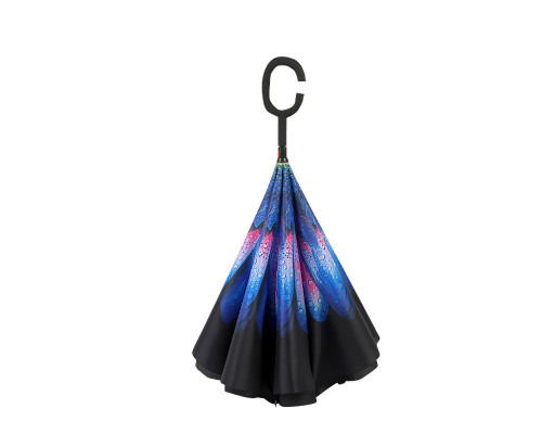 Парасолька навпаки Lesko Up-Brella Хризантема Синя (2907-75015) Парасолька навпаки Lesko Up-Brella Хризантема Синя (2907-75015)