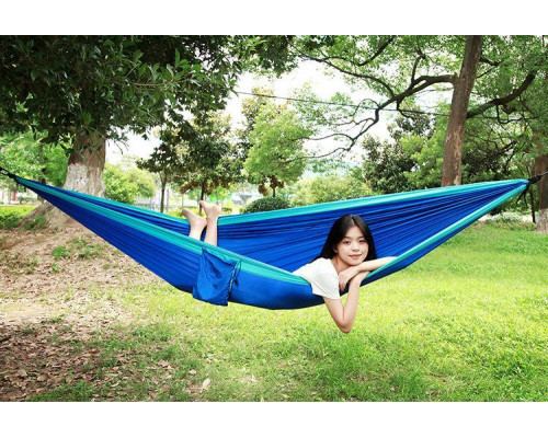 Гамак туристичний підвісний Camp 270x140 см Чорно-синій (C051061)