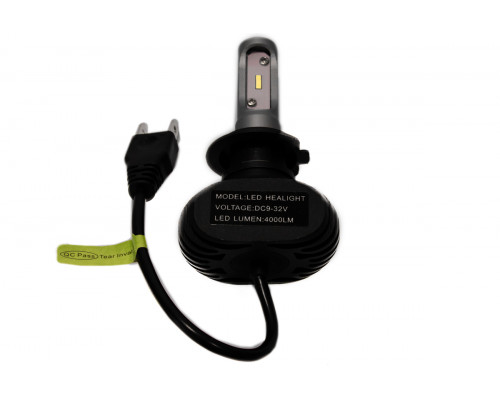 Комплект LED ламп HeadLight S1 H7 6000K 4000lm з радіатором Комплект LED ламп HeadLight S1 H7 6000K 4000lm з радіатором