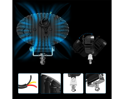 Світлодіодна фара DXZ 55C-BW-T9 9 LED 13066-83435