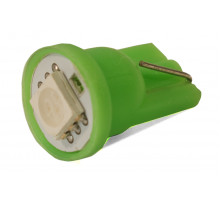 Світлодіодна лампа AllLight T10 1 діод 5050 W2,1x9,5d 12V 0,45w GREEN