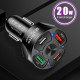 Зарядний пристрій Xiamen 2USB 2Type-C PD20W QC 3.0 Black (050551)