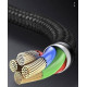 Зарядка USB кабель BASEUS для синхронізації і зарядки iPhone Apple Lightning з led підсвічуванням 50 см Чорний