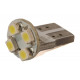 Світлодіодна лампа AllLight T10 4 діода 3528 W2,1x9,5d 12V WHITE плата (керамічний цоколь)