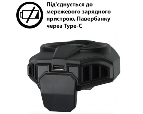 Охолодження вентилятор Dobe MEMO для телефону з RGB та елементом пельтьє 06 Чорний Охолодження вентилятор Dobe MEMO для телефону з RGB та елементом пельтьє 06 Чорний
