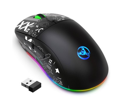 Миша бездротоваImice HYSJ Т90 з акумулятором та підсвічуванням 2.4G + Bluetooth Black Миша бездротоваImice HYSJ Т90 з акумулятором та підсвічуванням 2.4G + Bluetooth Black