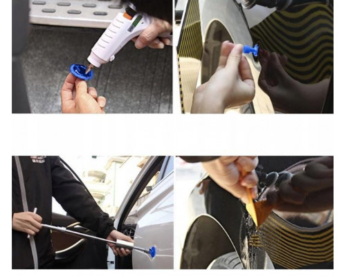 Молоток зворотний для витягування вм'ятин CARP з грибками 18 шт Сріблястий (C051050)