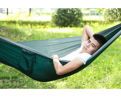 Гамак туристичний двомісний підвісний Camp 270x140 см Чорний (C051060)