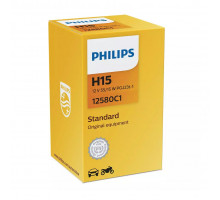 Галогенова лампа Philips 12580C1 H15 12V 15/55W PGJ23t-1