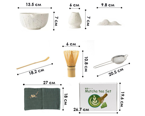 Набір для приготування чаю матчу No Brand Matcha 3125 White 13275-85685