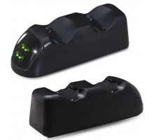 Подвійна зарядна станція Dobe для геймпадів PlayStation (PS4 / PS4 Slim / PS4 Pro) Dualshock 4 з LED індикатором Чорна