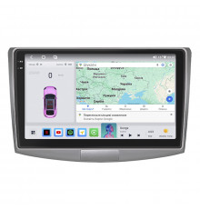 Штатна магнітола Lesko для Volkswagen Passat B6 2005-2010 екран 10 4/64 QLED CarPlay 4G Wi-Fi GPS 360 Prime
