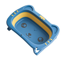 Дитяча складана ванна Bestbaby BS-8766 Котик Блакитний (12006-69446)