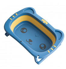 Дитяча складана ванна Bestbaby BS-8766 Котик Блакитний (12006-69446)