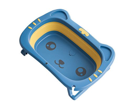 Дитяча складана ванна Bestbaby BS-8766 Котик Блакитний (12006-69446)
