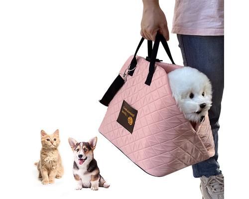 Сумка-перенесення для тварин XMAOERS S82 40х32 см Рожевий 13209-84398