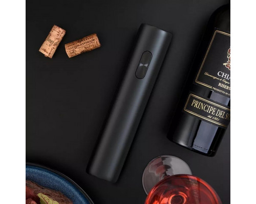 Набір для вина BAR 5в1 штопор на батарейках/аератор/пробка/ніж для фольги 5 предметів Чорний (C051397)