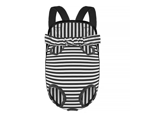 Рюкзак-кенгуру для тварин No Brand DT834 Strip Black-White L 12704-84185