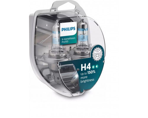 Автолампа PHILIPS 12342XVPS2 H4 60/55W 12V P43T X-tremeVision Pro150 +150% Автолампа PHILIPS 12342XVPS2 H4 60/55W 12V P43T X-tremeVision Pro150 +150%