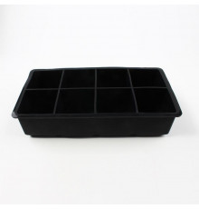 Форма для льоду силіконова Ice Кубики 8 комірок 21x11.5x5 см Чорний (C051352)