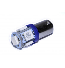 Світлодіодна лампа AllLight T 8.5 5 діодів 5050 BA9S 12V BLUE
