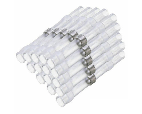 Термозбіжна гільза з припоєм PR термоусадка 0.25-0.34 мм² 50 шт Білий (C050945-50)