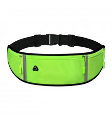 Сумка для бігу Спортивна сумка на пояс EasyRun Вологостійка 50х11,5 см Green (554353253)