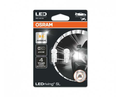 Автолампа діоди OSRAM 2827DYP-02B W5W 12V Amber Автолампа діоди OSRAM 2827DYP-02B W5W 12V Amber