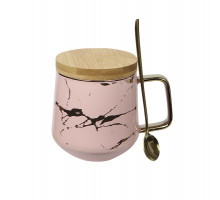 Чайна чашка No Brand B2024 400 мл Pink 13157-83962